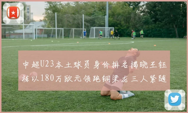 中超U23本土球员身价排名揭晓王钰栋以180万欧元领跑铜梁龙三人紧随其后